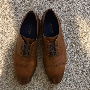 Cole Haan Men's Tan Leather Oxfords